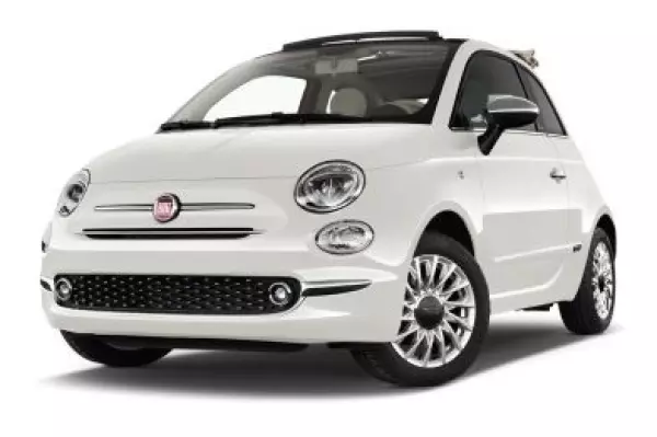 Fiat 500C for rent in Nantes Atlantique Airport